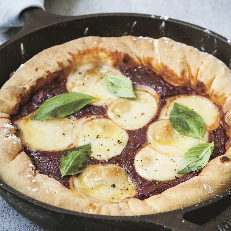 Easy Plant-Based Deep-Dish Pizza