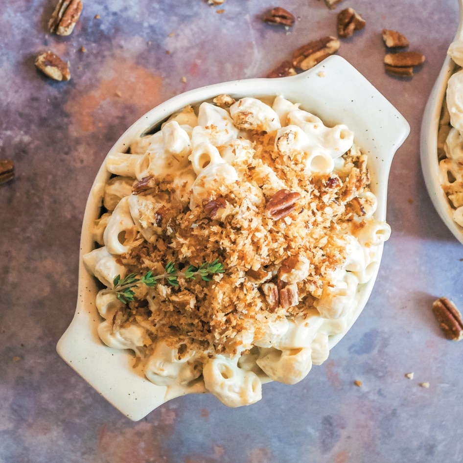 Baked Vegan White Mac and Cheese