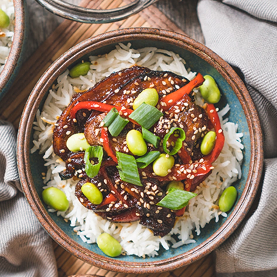 Crispy Ginger Portabello Stir-Fry