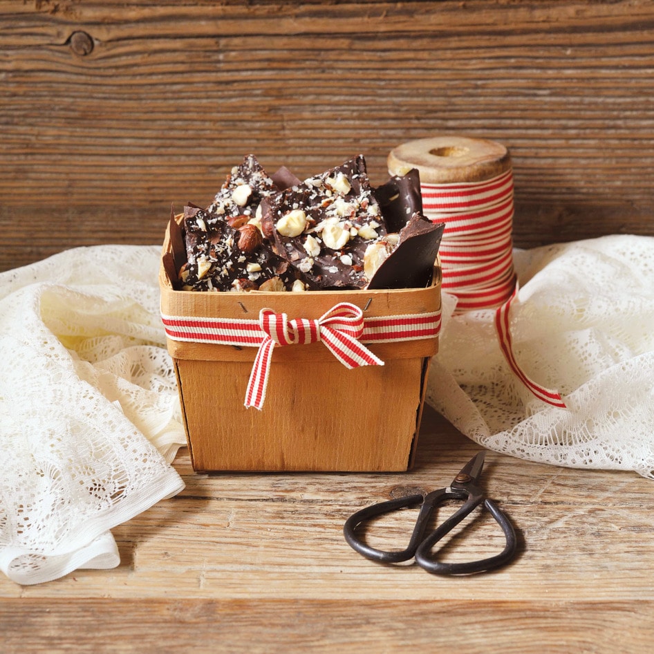 Customizable Easy Vegan Chocolate Bark