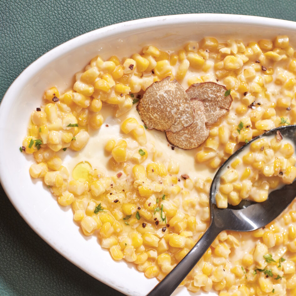 Vegan Truffle Cream’d Corn With Béchamel