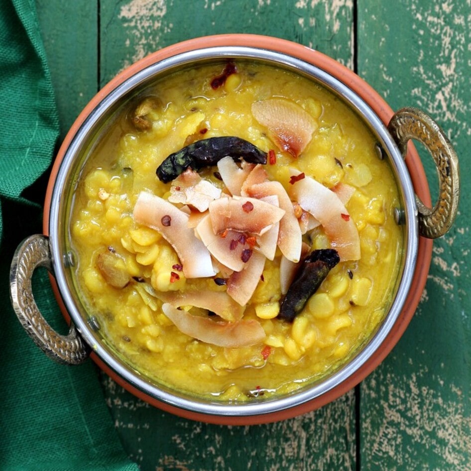 Split Pea Dal With Ginger and Coconut