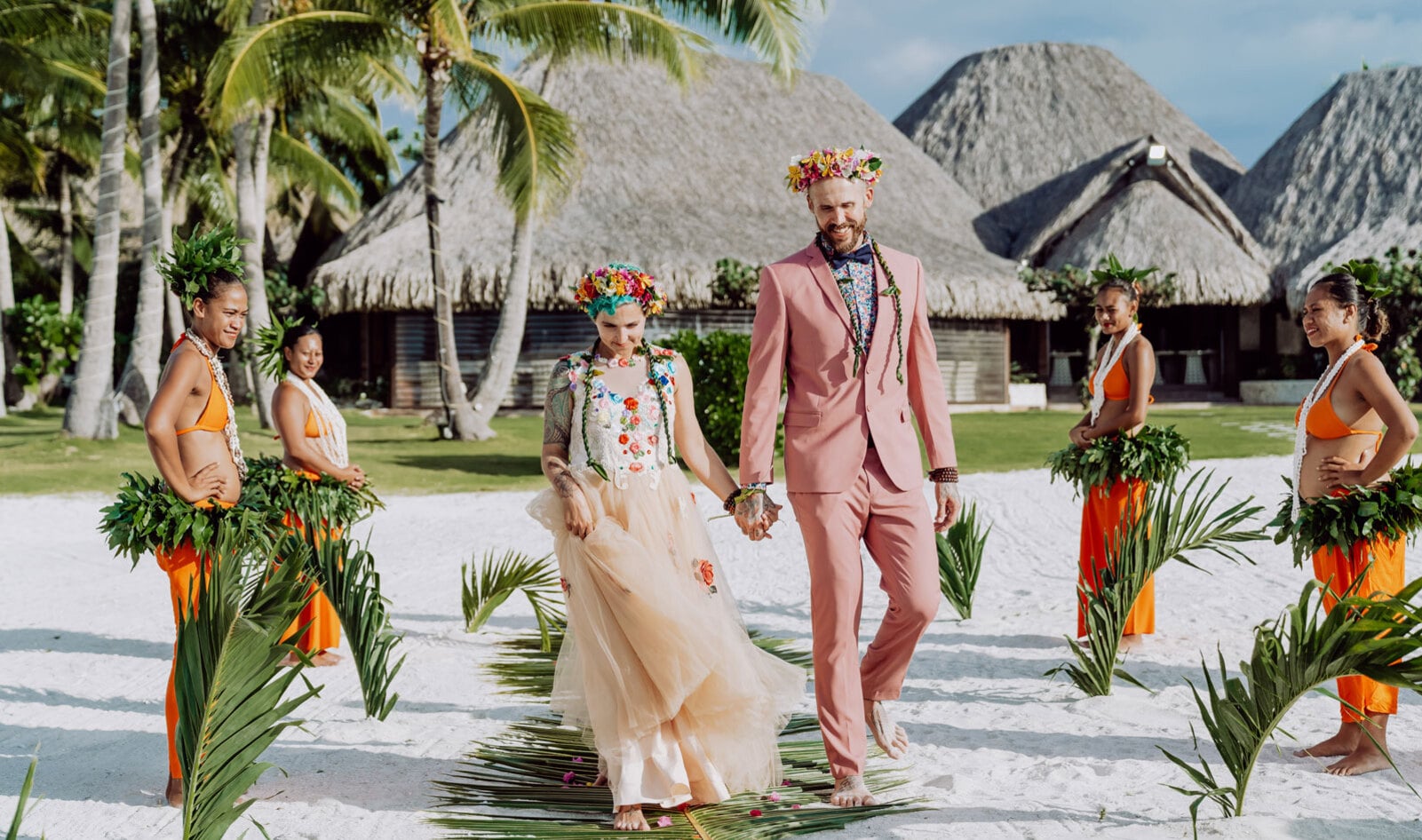 From Antarctica to Bora Bora: This Couple Held Four Separate Weddings Around the World&nbsp;