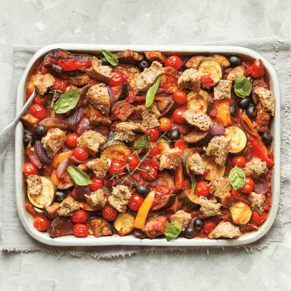 Easy Italian Vegetable Sheet Pan Bake