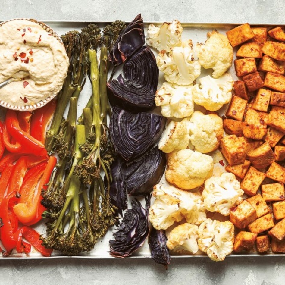 Vegan Buddha Tofu and Roasted Vegetable&nbsp;Sheet Pan