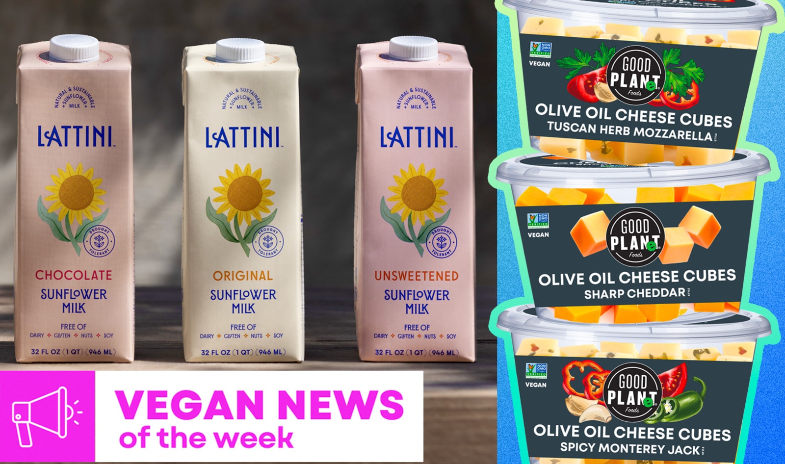 Vegan Food News of the Week: Olive Oil Cheeses, Sunflower Milk, and More