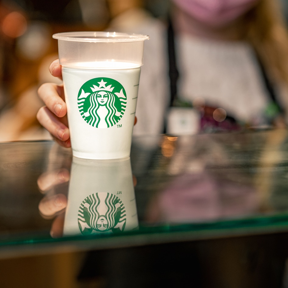 Starbucks Is Pivoting to Reusable Cups. Here's Why Dairy Has To Go, Too.