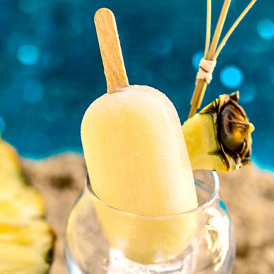 Tropical Piña Colada Popsicles