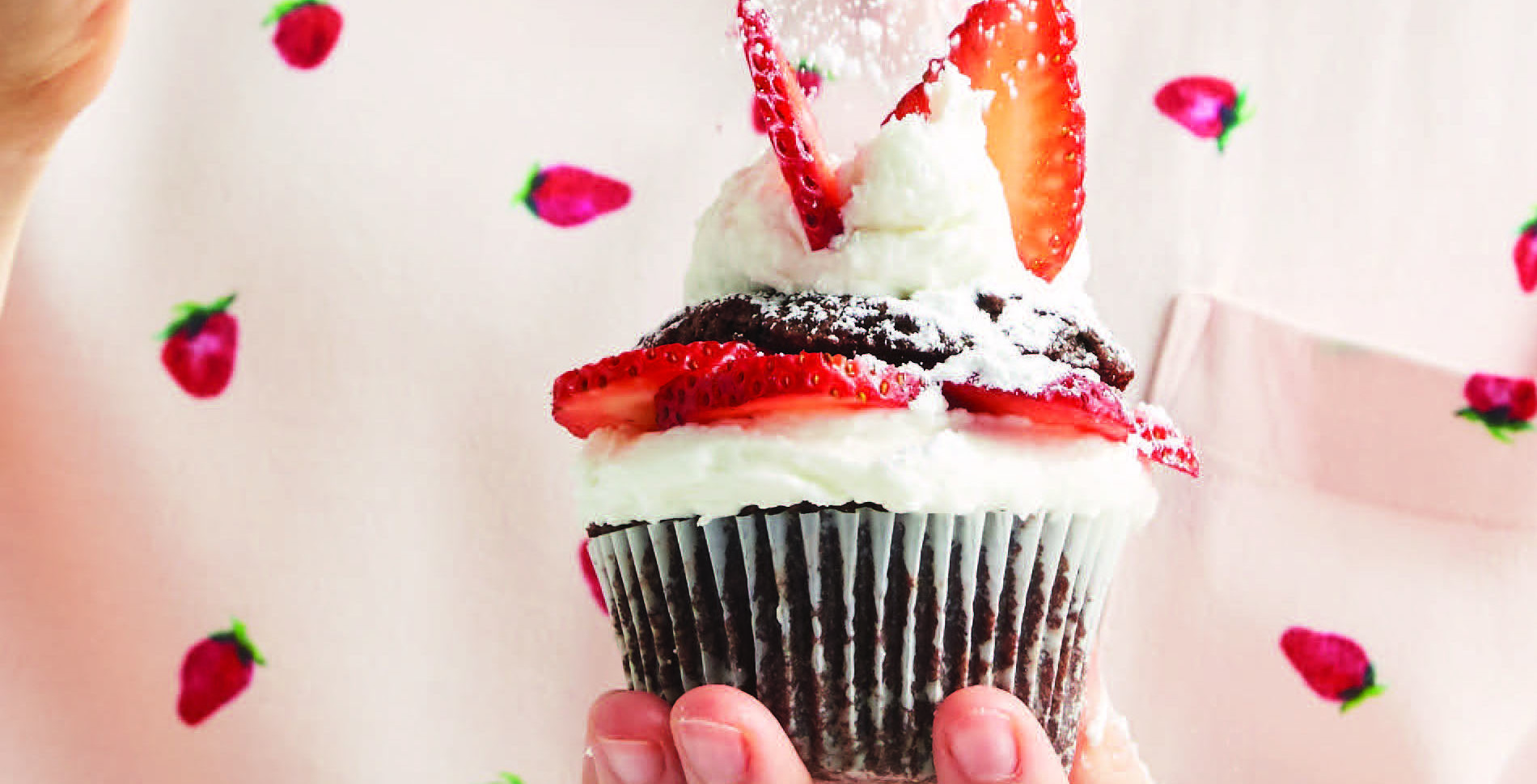Award-Winning Vegan Chocolate Strawberry Shortcake Cupcakes
