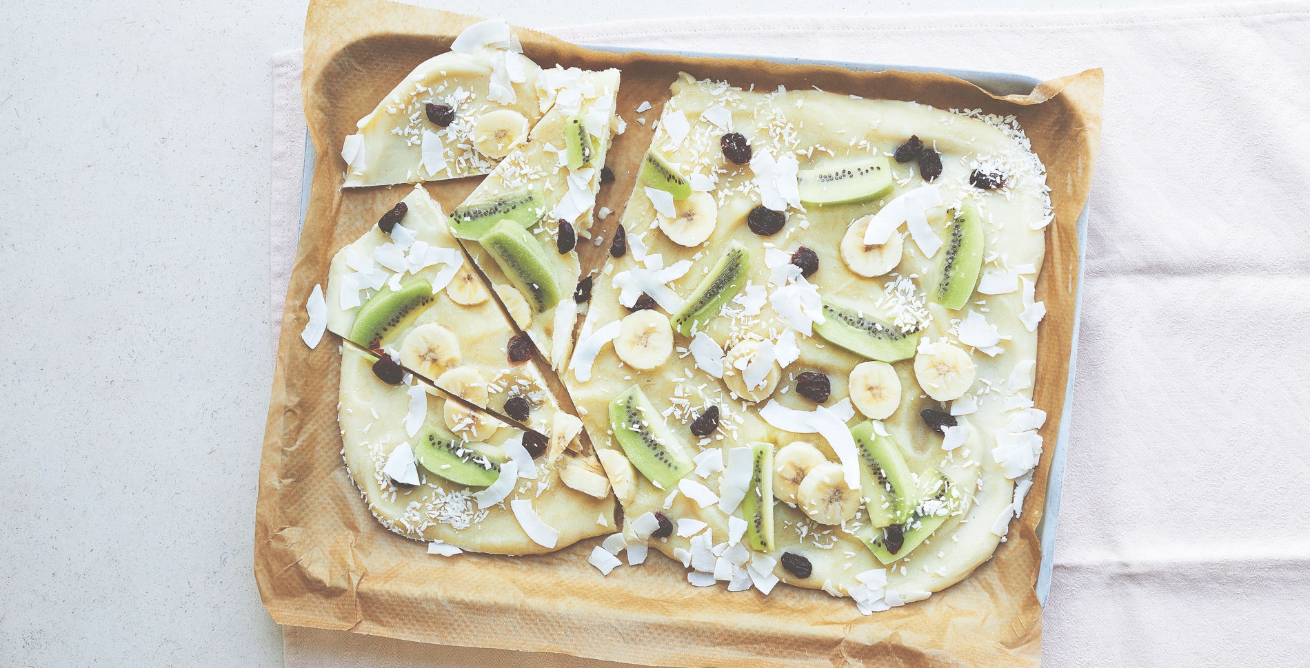 Fruity Vegan Frozen Yogurt Bark