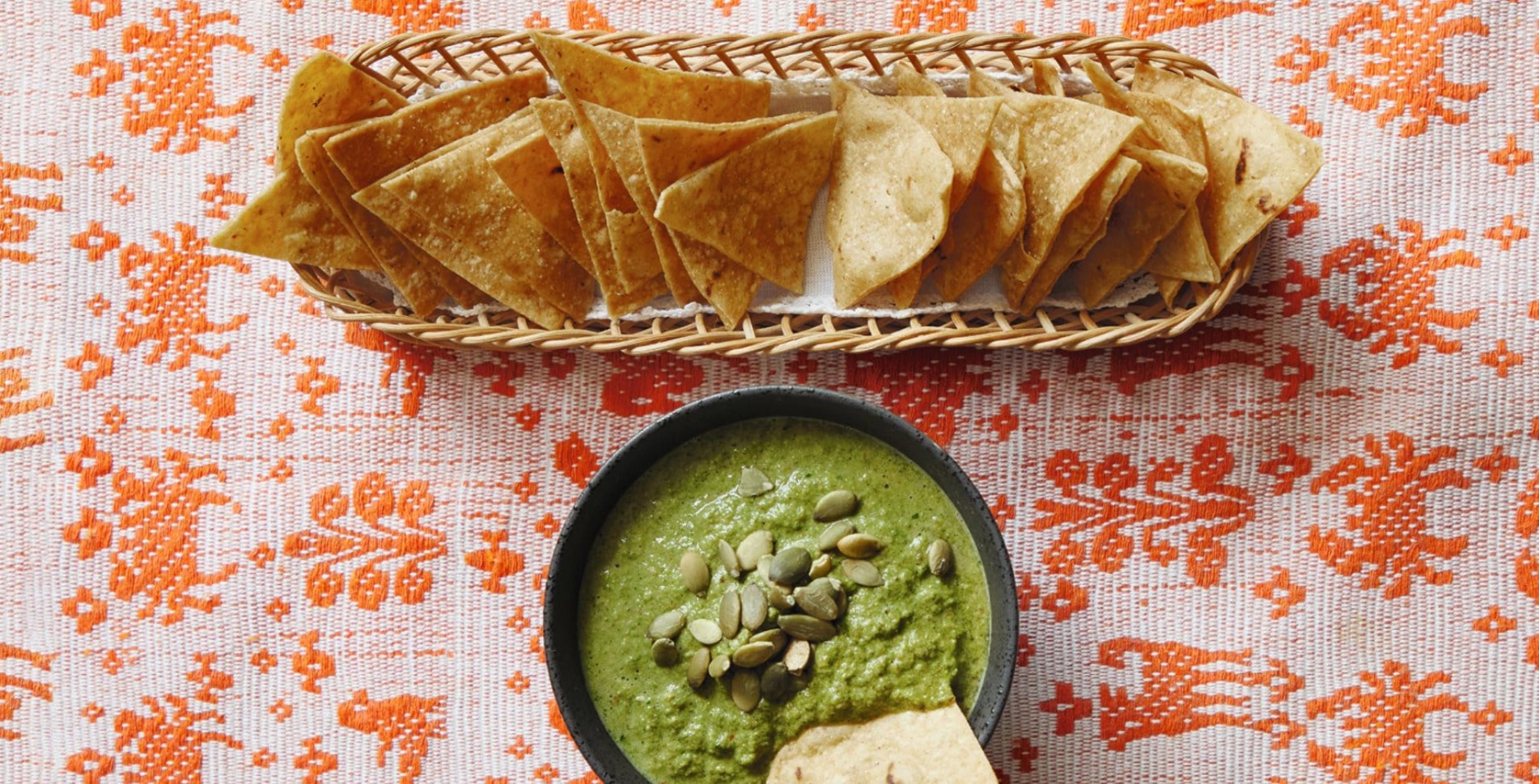 Pumpkin Seed and Morita Chili Dipping Sauce