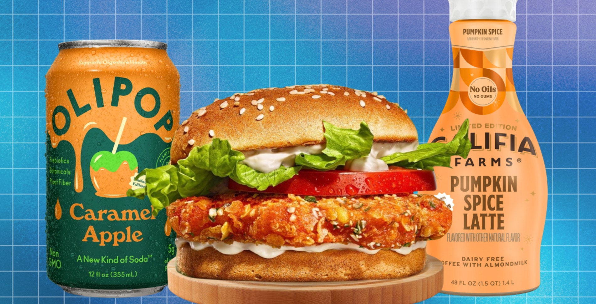 Burger King's Vegan Chicken Sandwich, Caramel Apple Soda, and More Plant-Based Food News