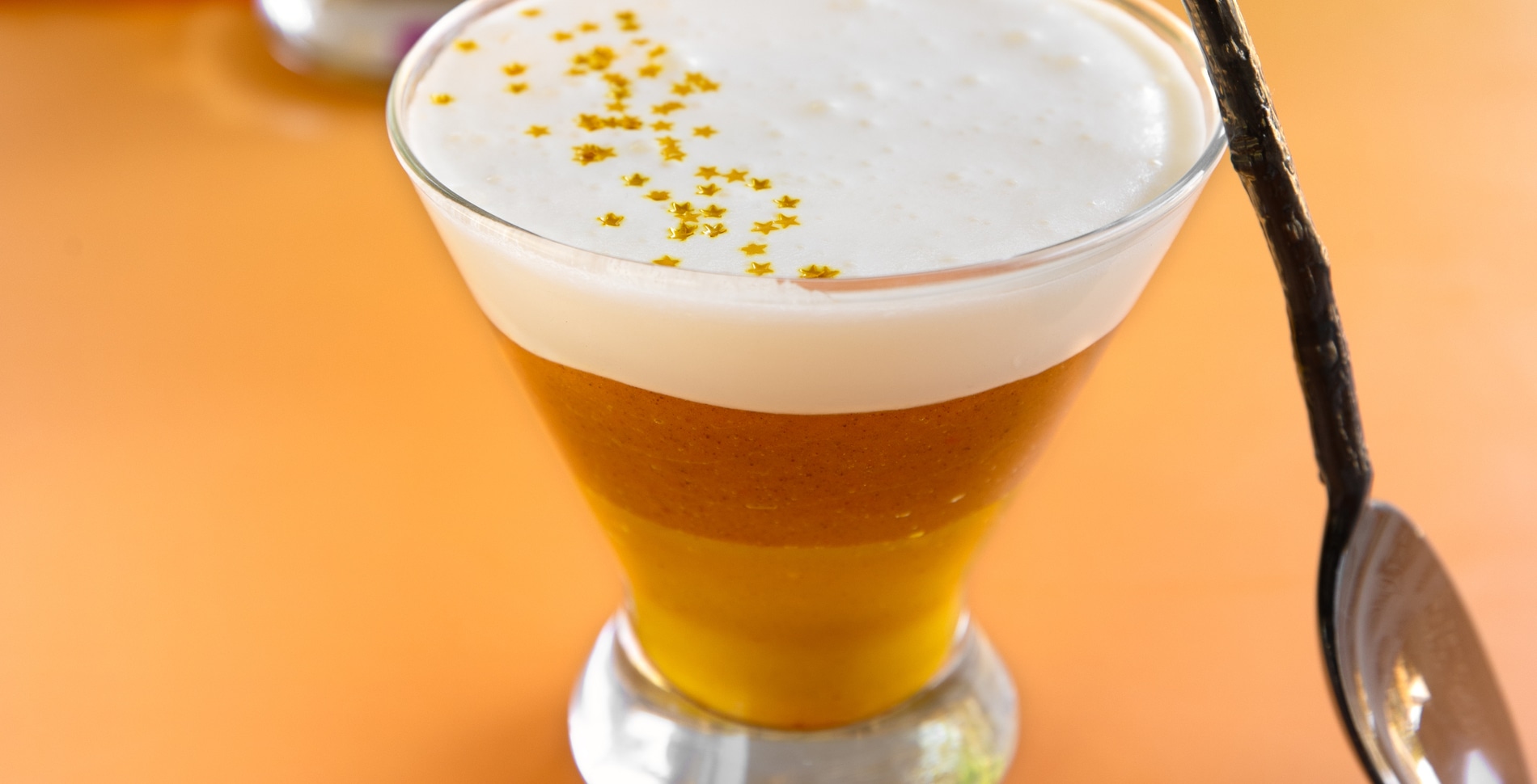 Vegan Candy Corn Pumpkin Pudding