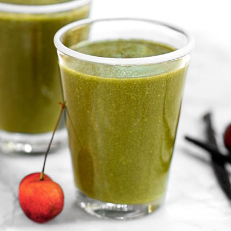 Super Green Cherry Avocado Smoothie