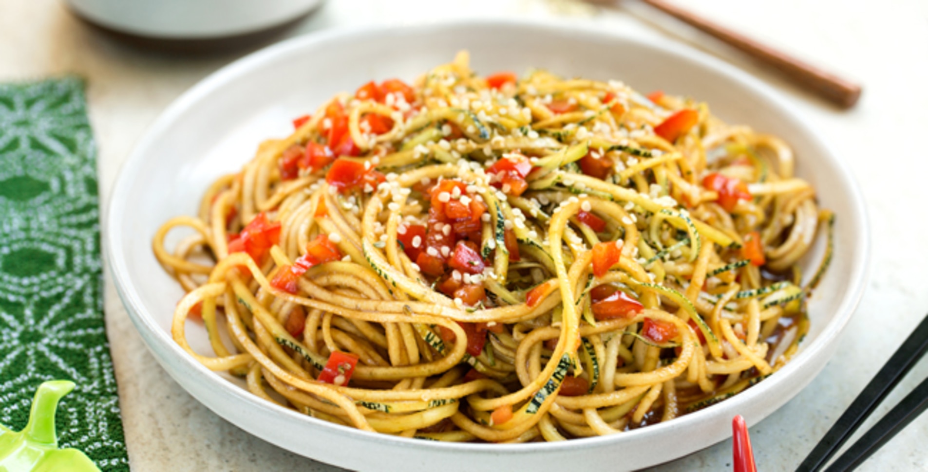 Raw Vegan Teriyaki Noodles